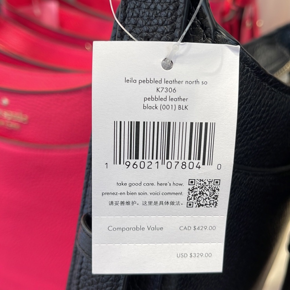 Kate Spade Leila North South Crossbody Black - Picture 9 of 16